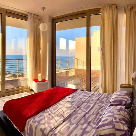 Sea View Penthouse Apartment Obzor Bagian luar foto