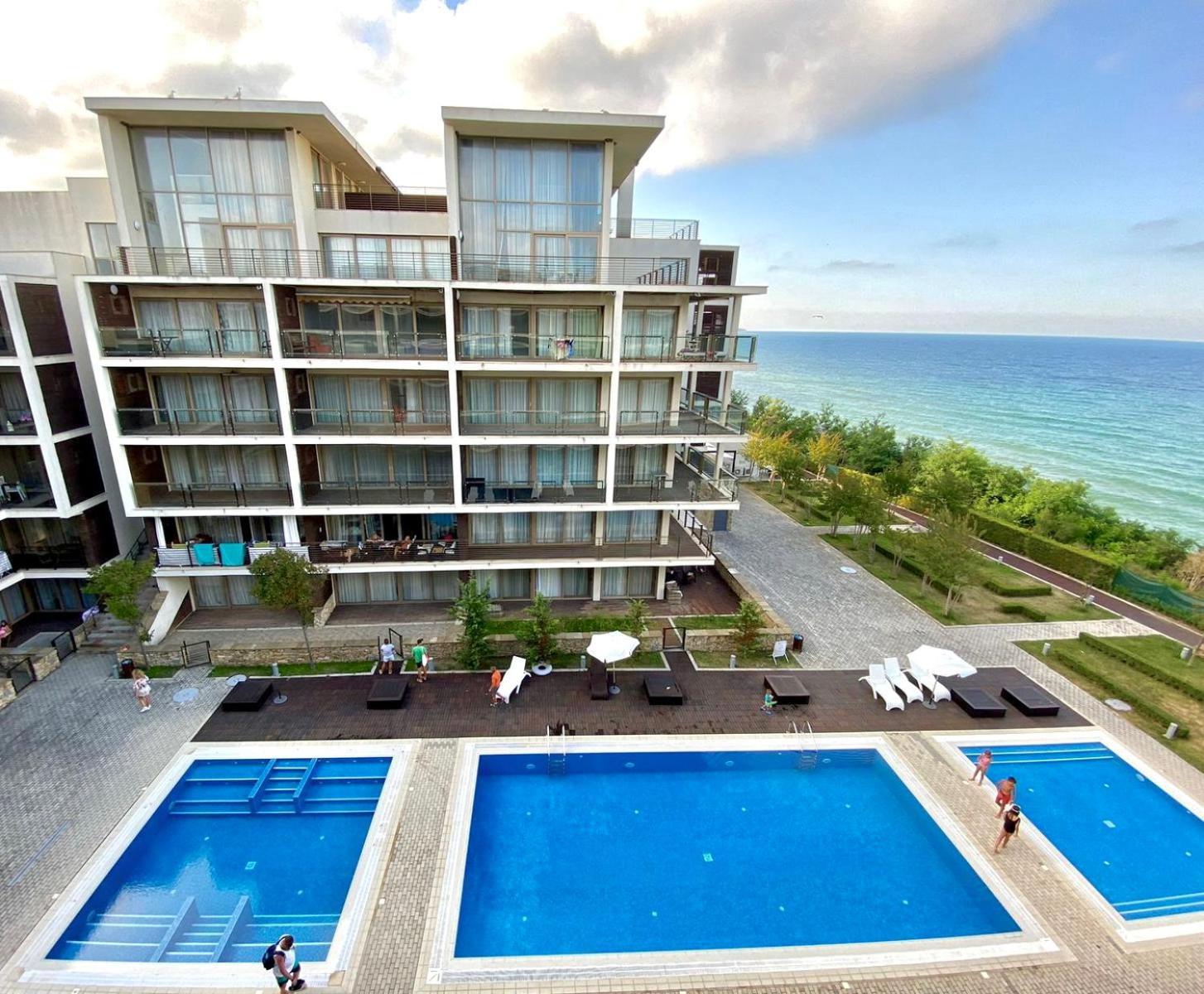 Sea View Penthouse Apartment Obzor Bagian luar foto