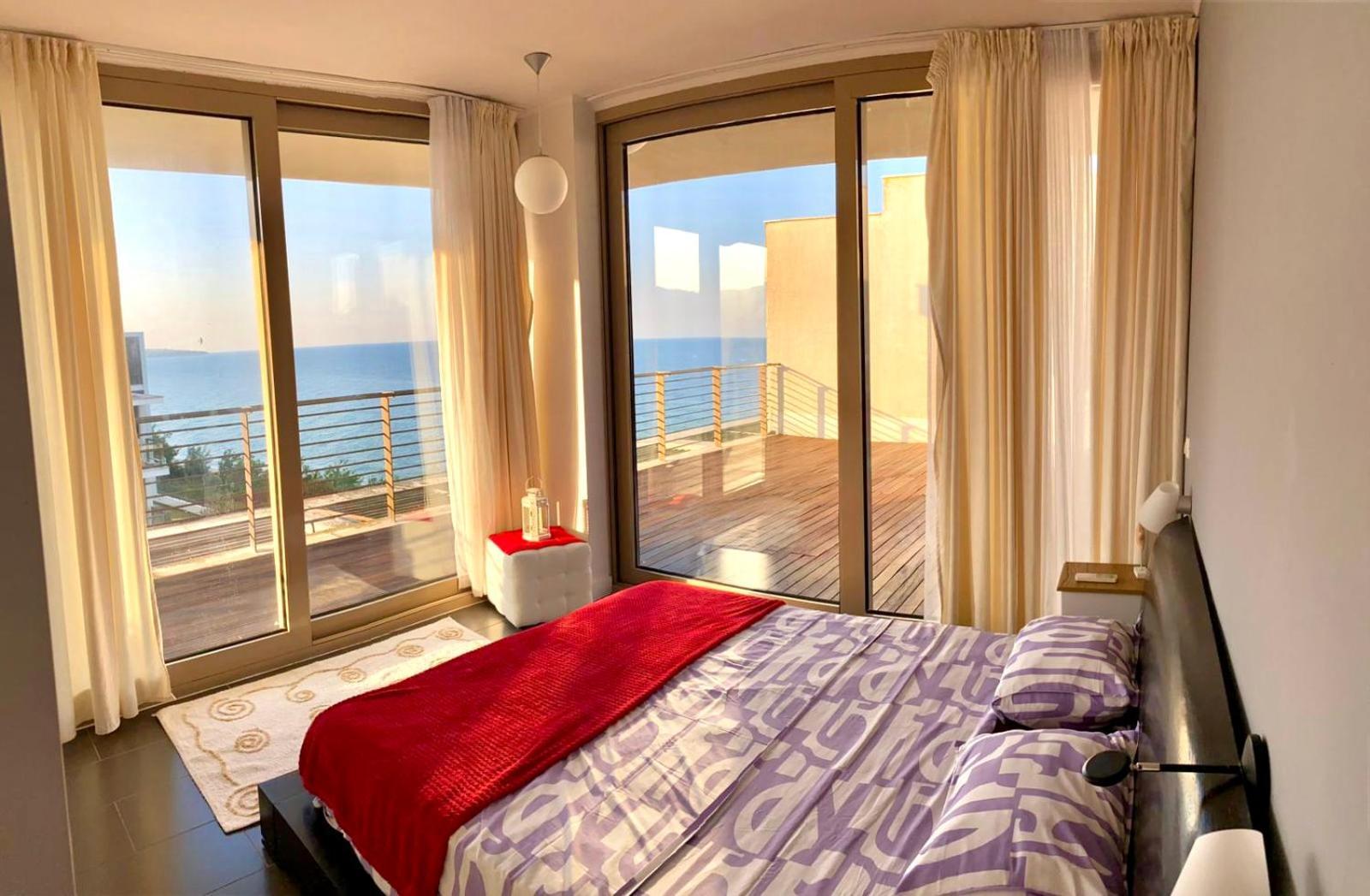 Sea View Penthouse Apartment Obzor Bagian luar foto