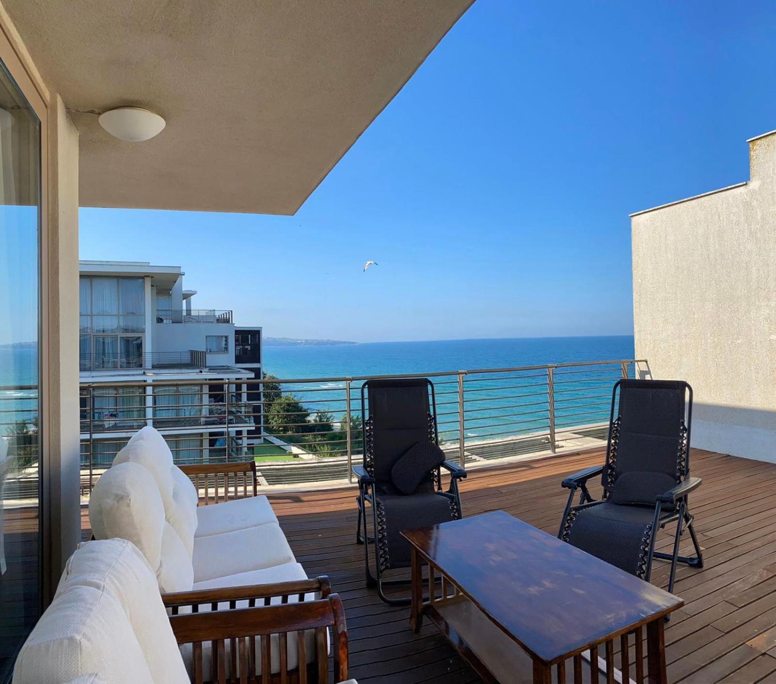 Sea View Penthouse Apartment Obzor Bagian luar foto