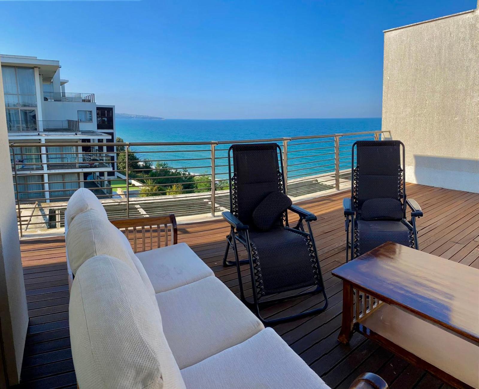 Sea View Penthouse Apartment Obzor Bagian luar foto