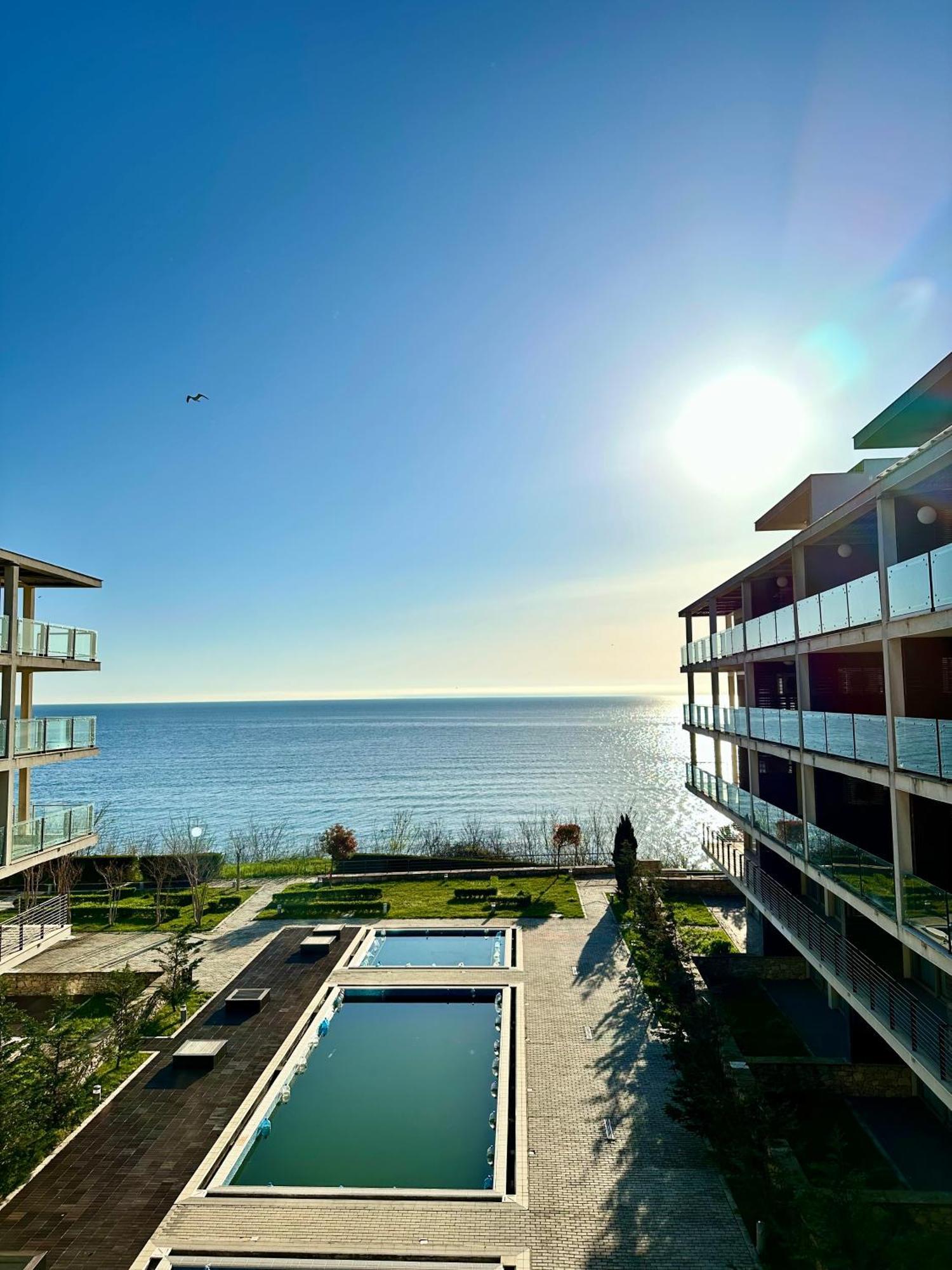 Sea View Penthouse Apartment Obzor Bagian luar foto