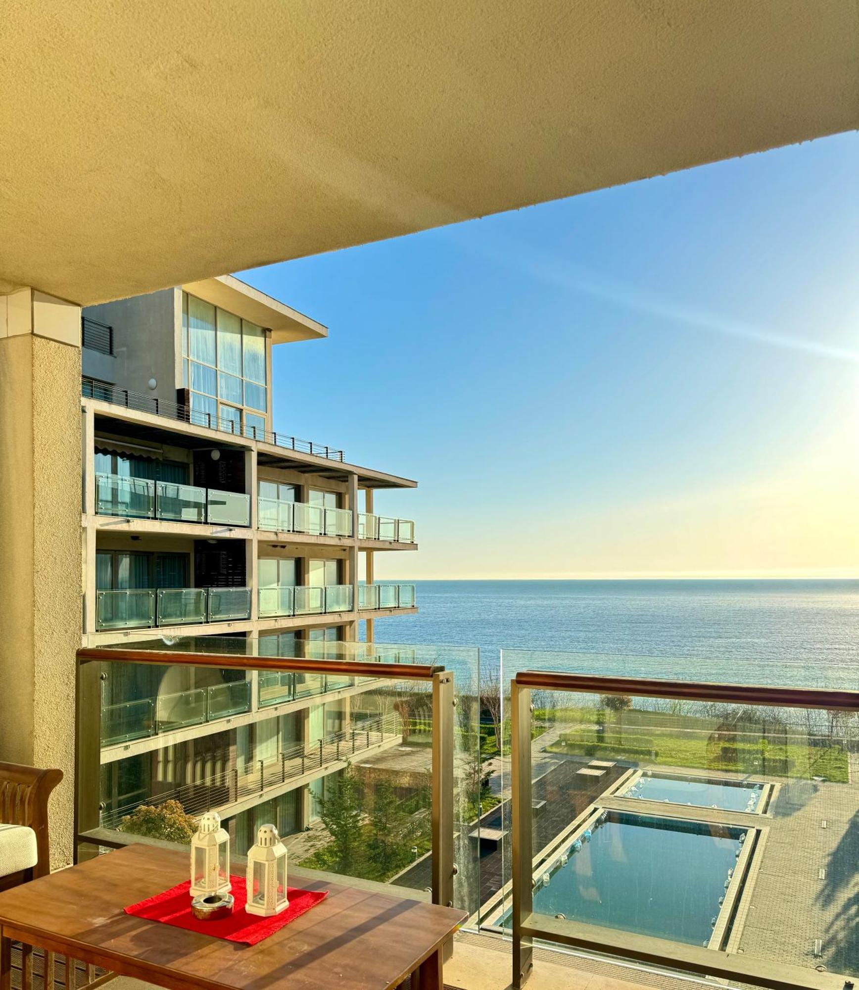 Sea View Penthouse Apartment Obzor Bagian luar foto